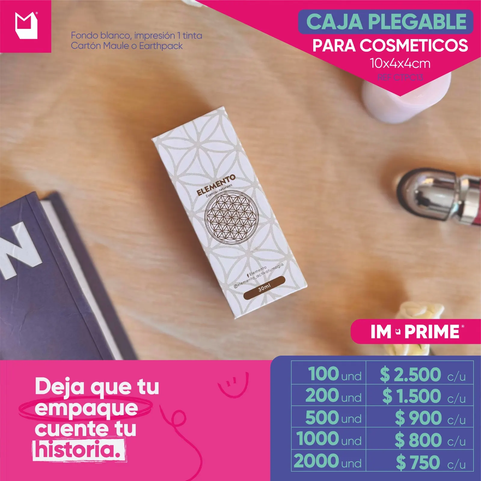 Caja Plegable 10x4x4cm